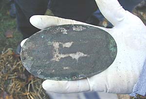 The medallion from Samuel's coffin is inscribed with a birthdate of July 16, 1731.